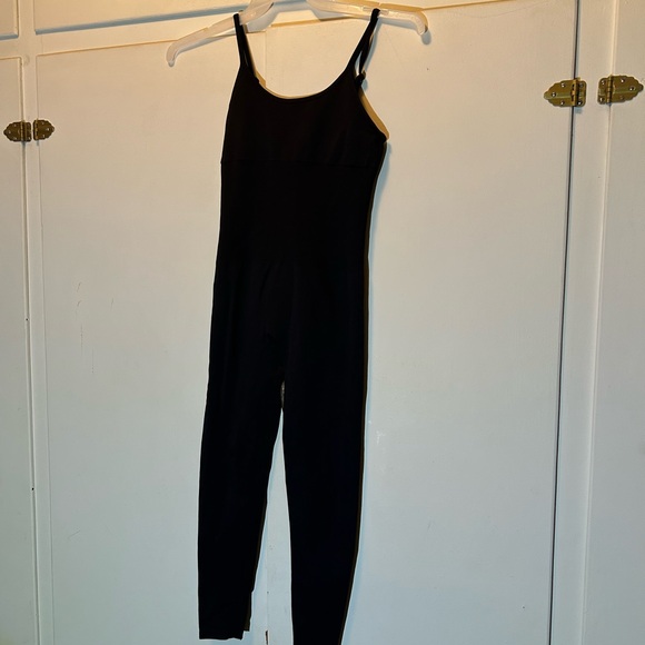 none Other - NWOT Full Length Black Bodysuit